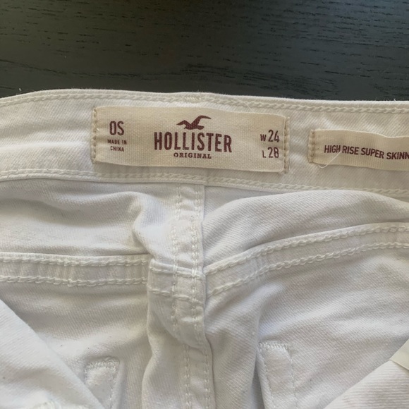 Hollister High Rise Super Skinny White Jeans - Picture 3 of 3